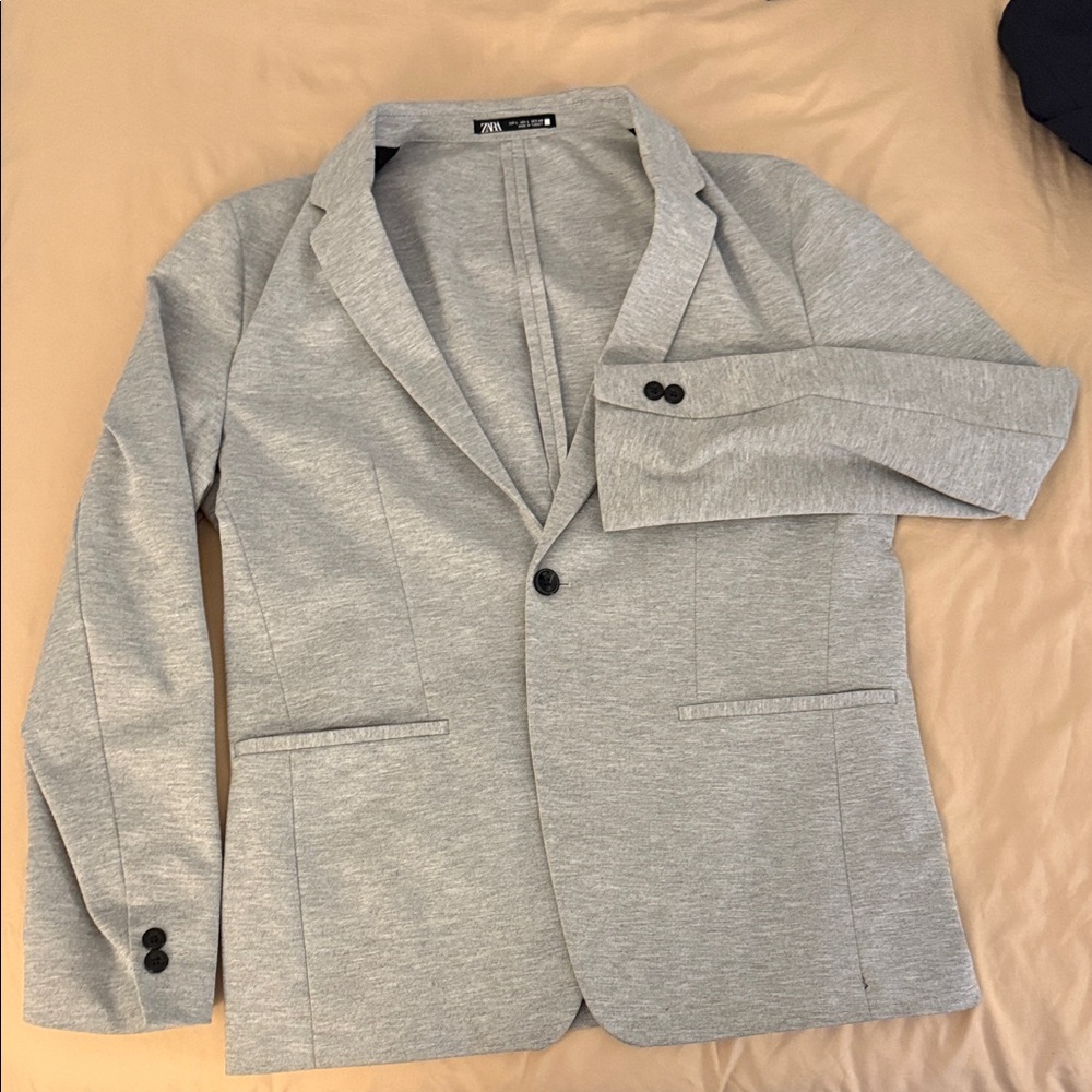 Zara Heather Gray Blazer